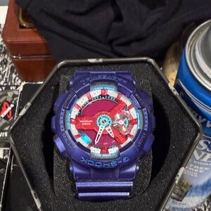 G-Shock Bold Blue and Red Watch